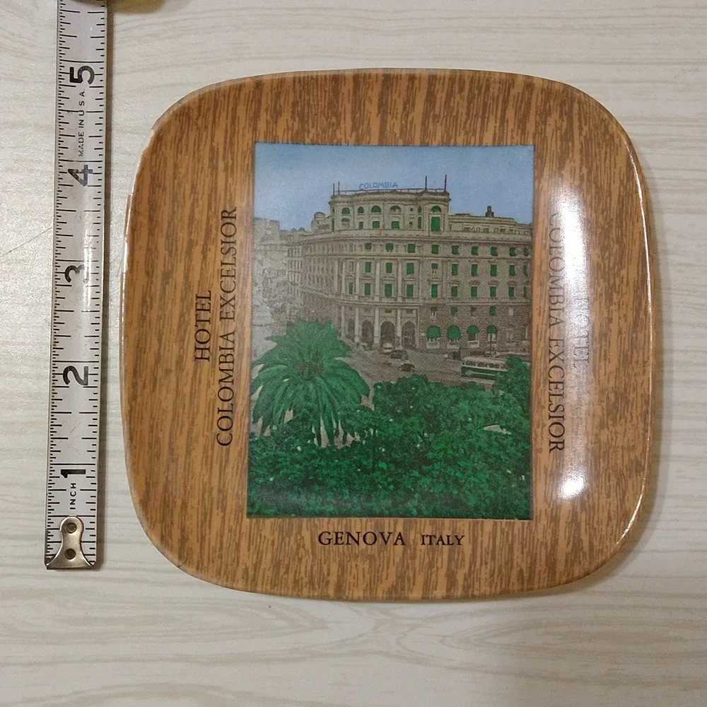 MCM Italian Souvenir Catch All Trays, Set of 2 Mid Century Decor Trays